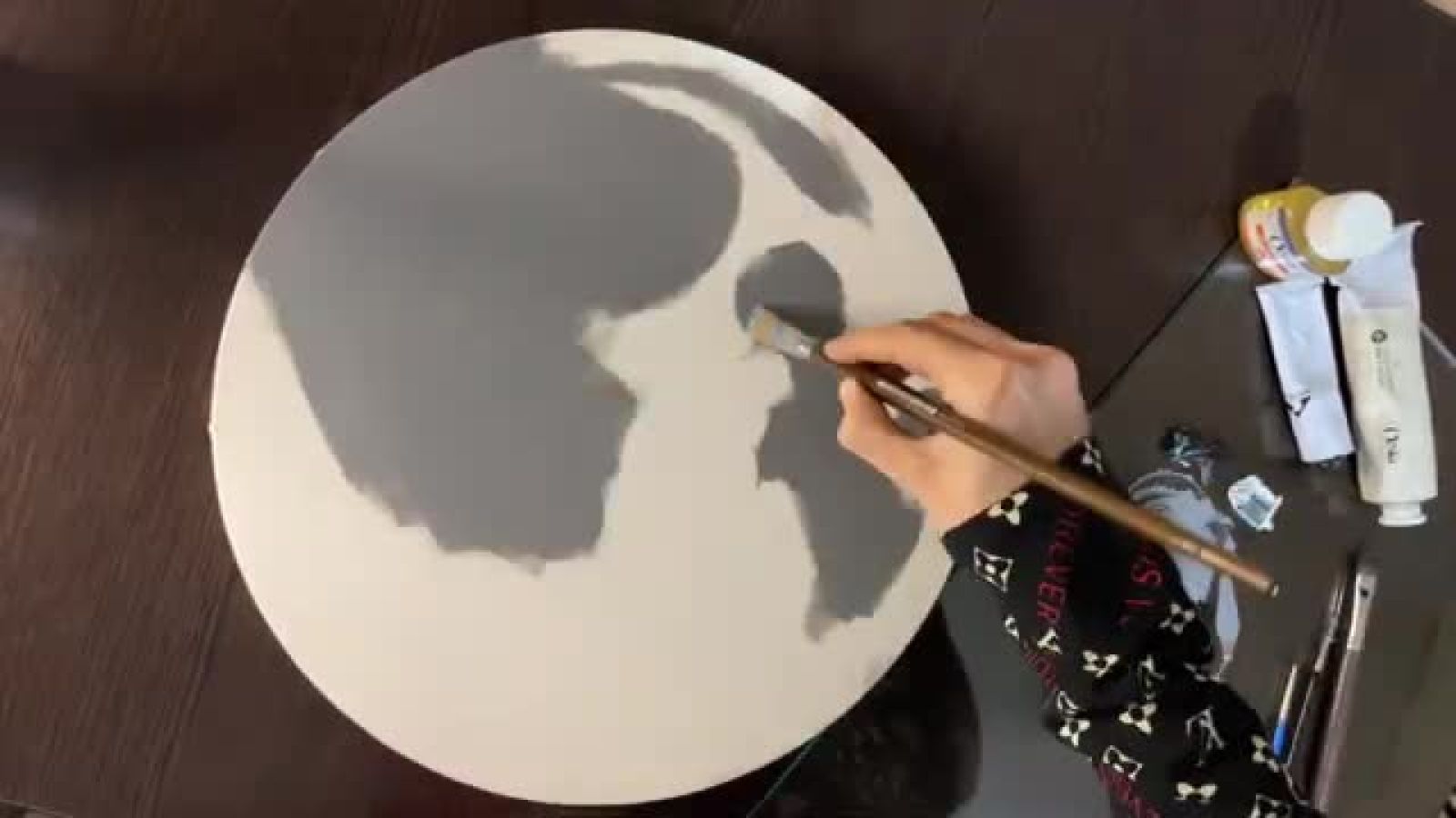 ⁣نقاشی ماه